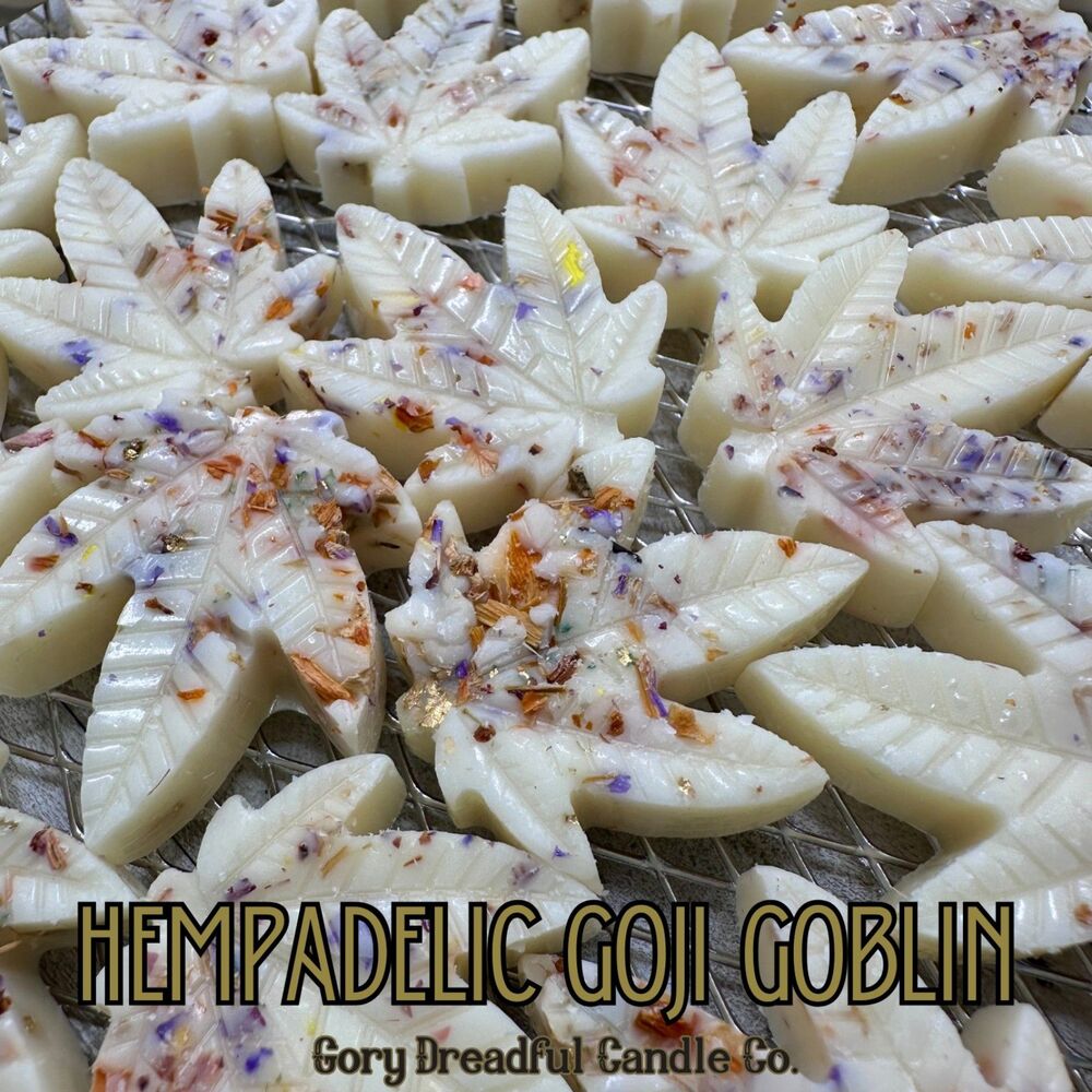 Hempadelic Goji Goblin – Goji Berry & Green Botanicals Scent Beeswax Melts - Picture 4 of 8